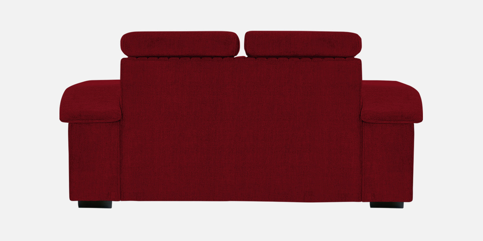 Draco Fabric 2 Seater Sofa In Ruby Red Colour