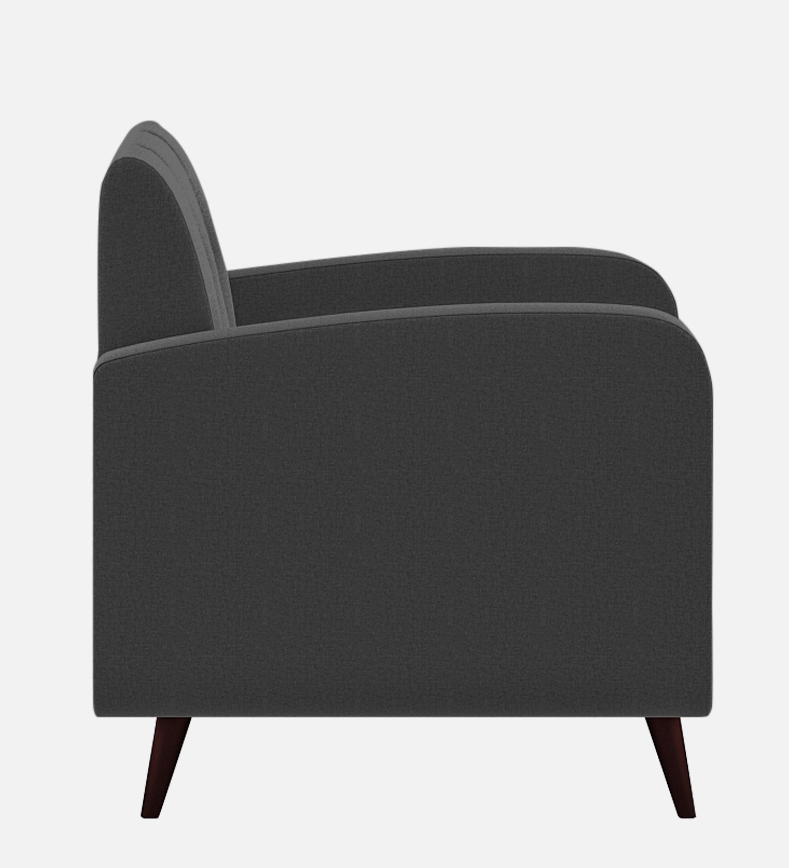 Wiki Velvet 1 Seater Sofa in Davy grey Colour