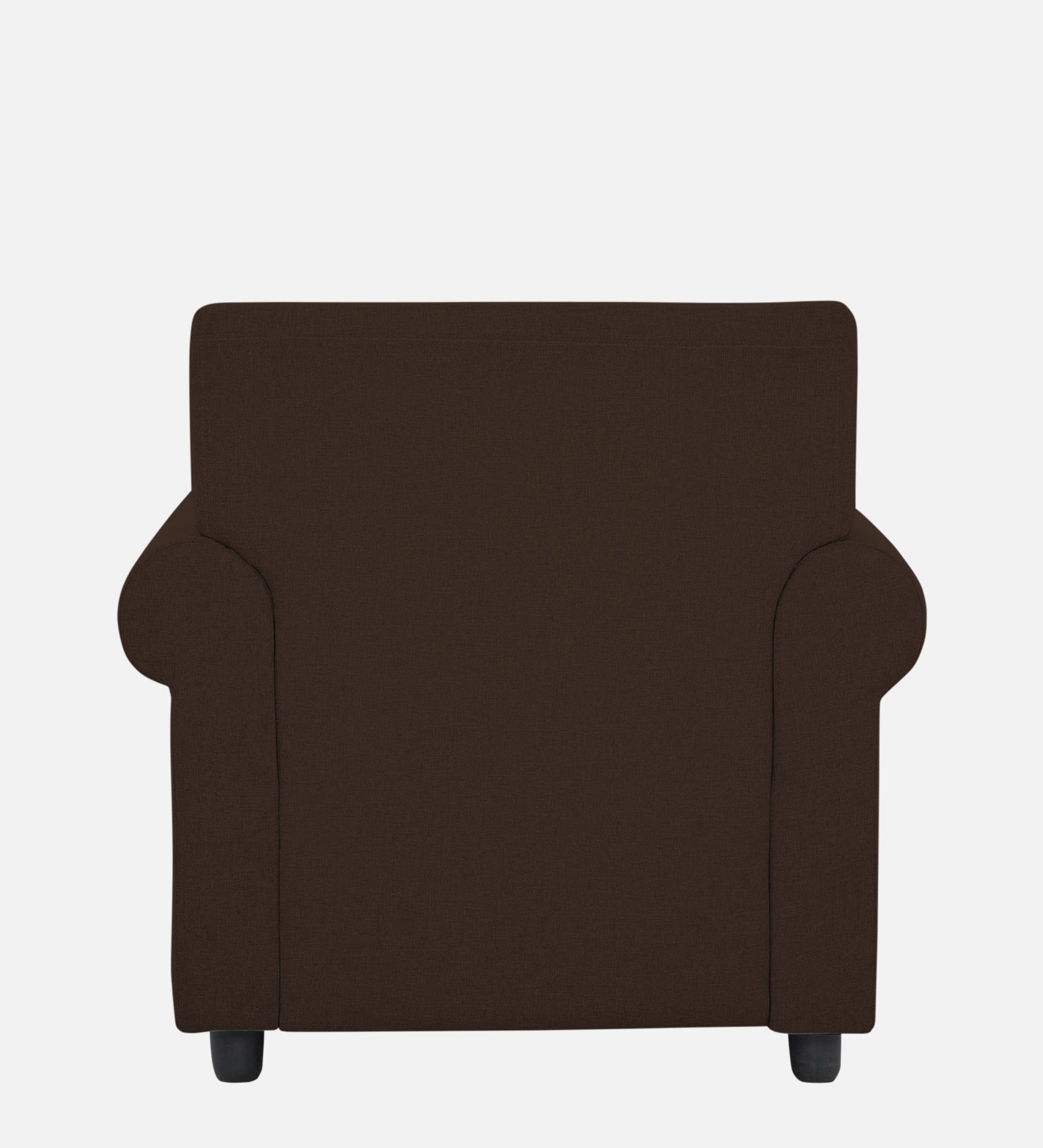 Ribby Fabric 1 Seater Sofa in Cidar Brown Colour