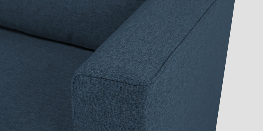 Kenia Fabric 3 Seater Foldable Sofa Cum Bed In Light Blue Colour - Febonic Living