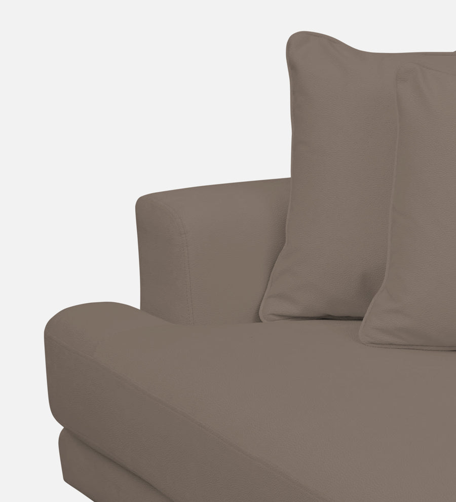 Woody Fabric 1 Seater Sofa In Rock Beige Colour - Febonic Living