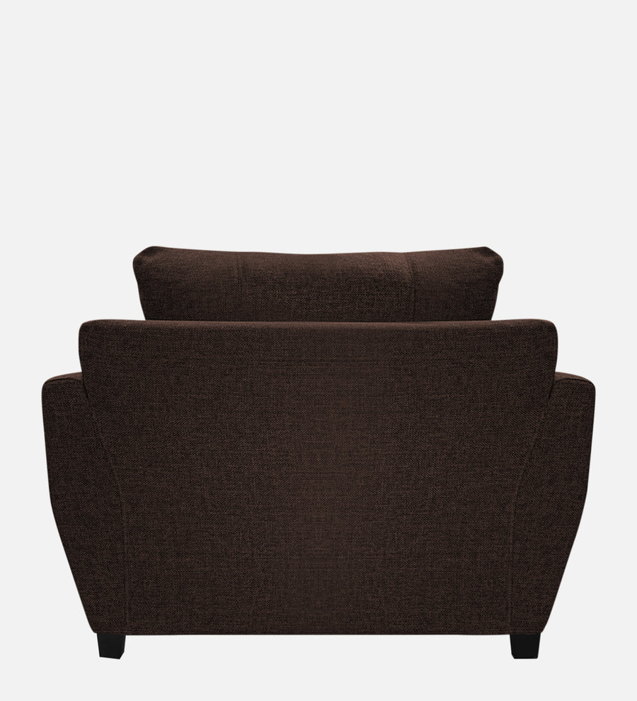 Mario Fabric 1 Seater Sofa In Coffee Brown Colour - Febonic Living