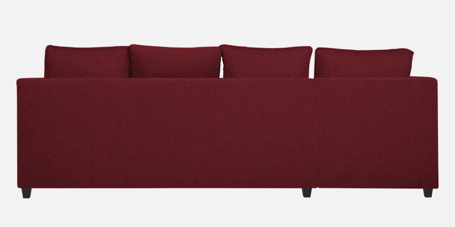 Nebula Fabric Rhs Sectional Sofa 3 Lounger In Blood Maroon Colour - Febonic Living
