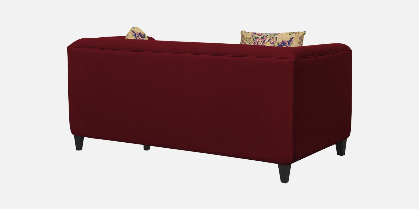 Niki Fabric 2 Seater Sofa in Ruby Red Colour