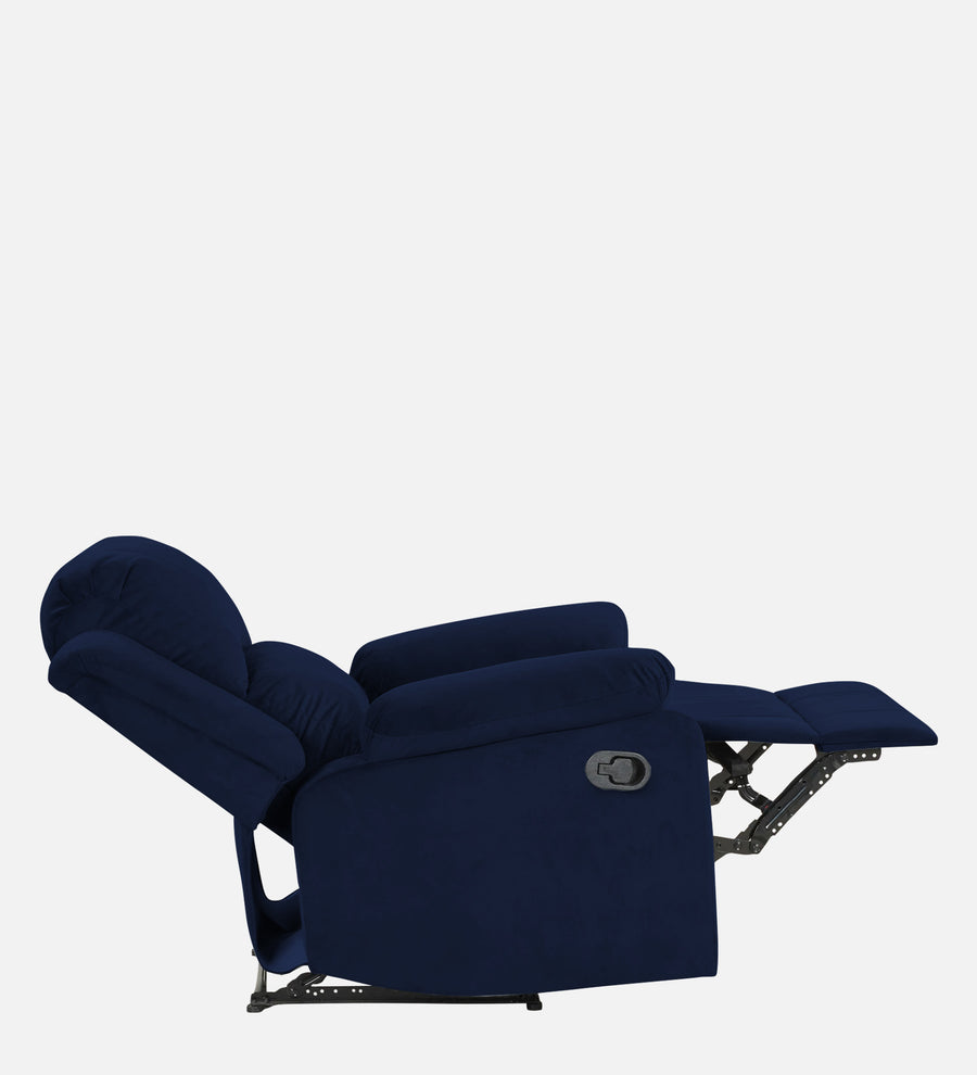 Lexi Fabric 1 Seater Motorized Recliner In Indigo Blue Colour - Febonic Living