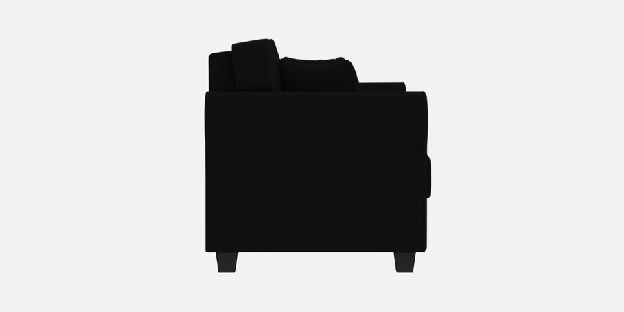 Numonk Velvet 2 Seater Sofa In Adam Black Colour - Febonic Living