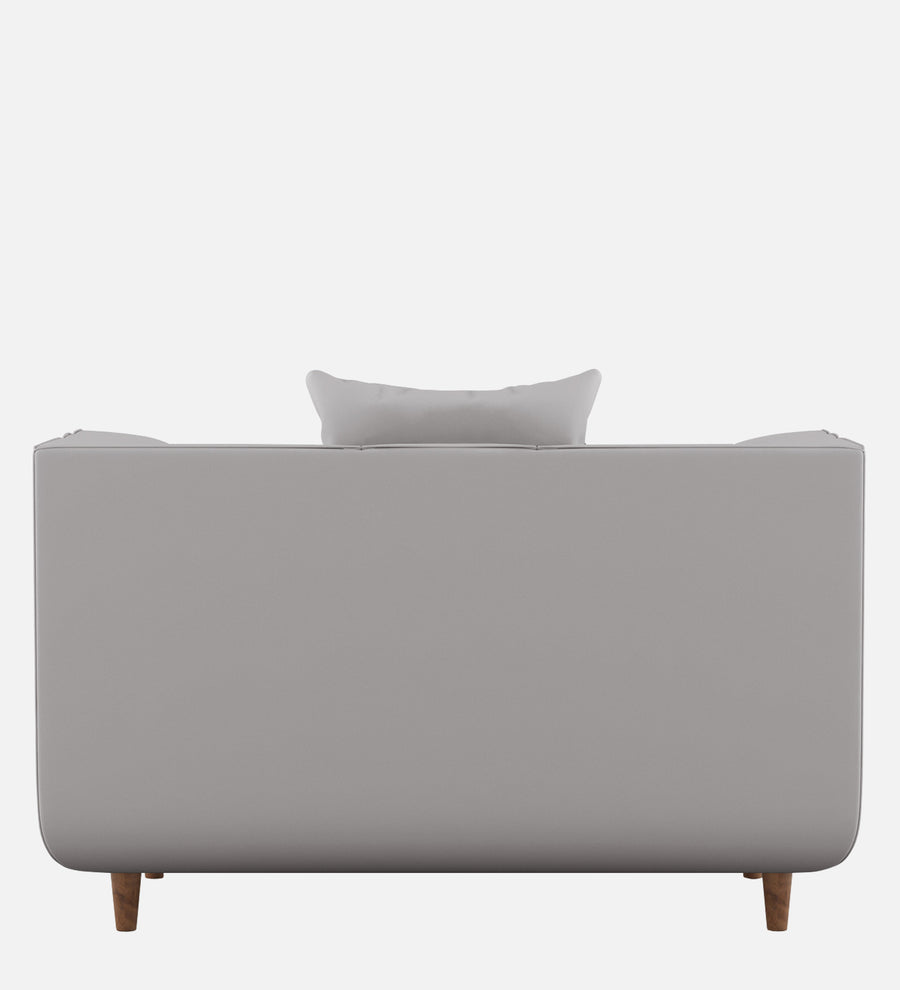 Sumo Velvet 1 Seater Sofa In Light Grey Colour - Febonic Living