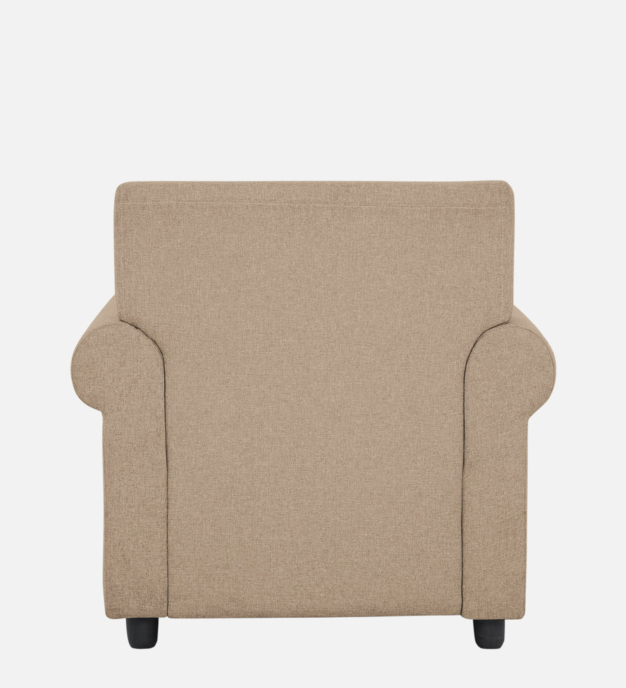Ribby Fabric 1 Seater Sofa In Olive Beige Colour - Febonic Living