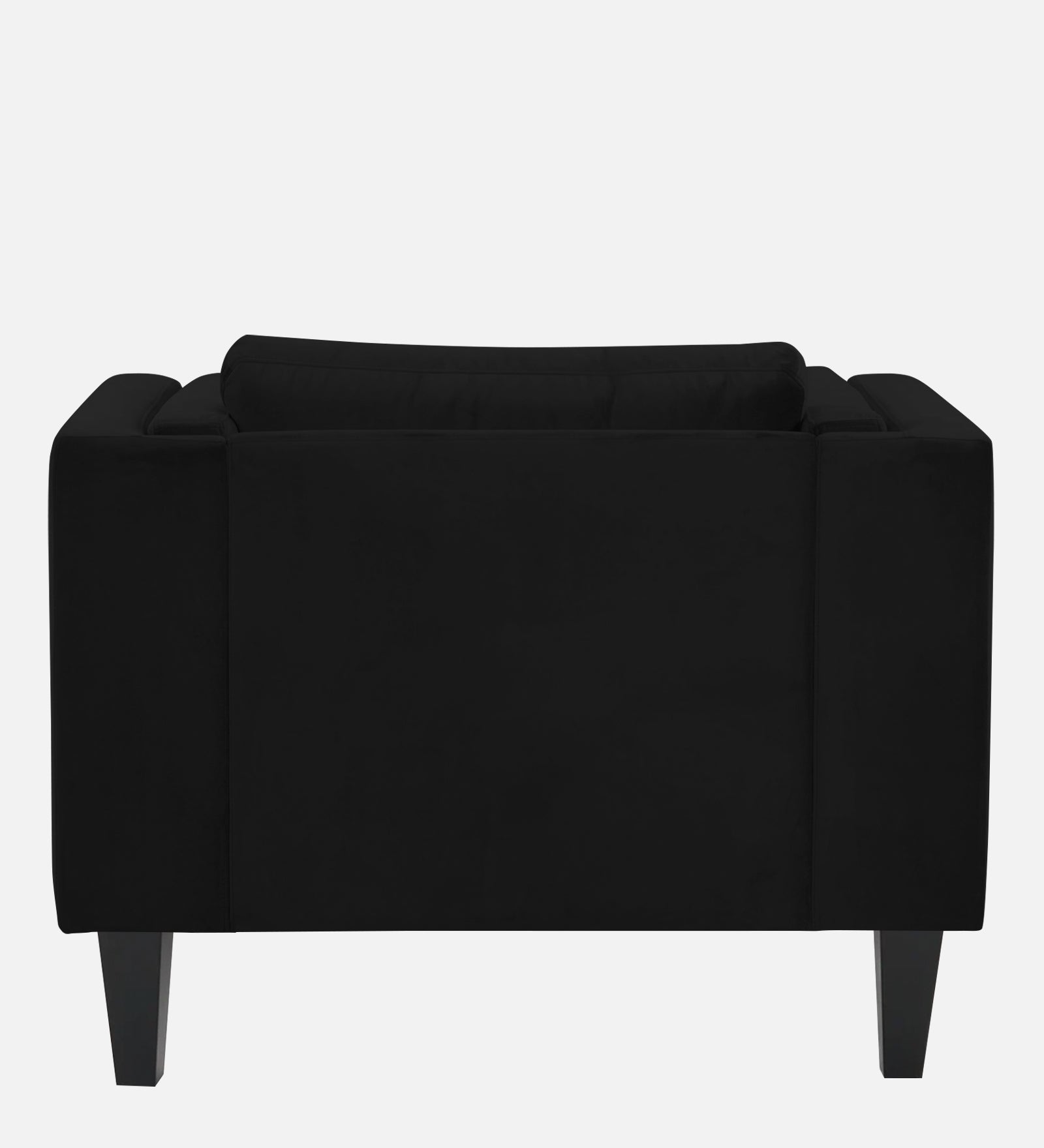 Jasper Velvet 1 Seater Sofa in Adam Black Colour