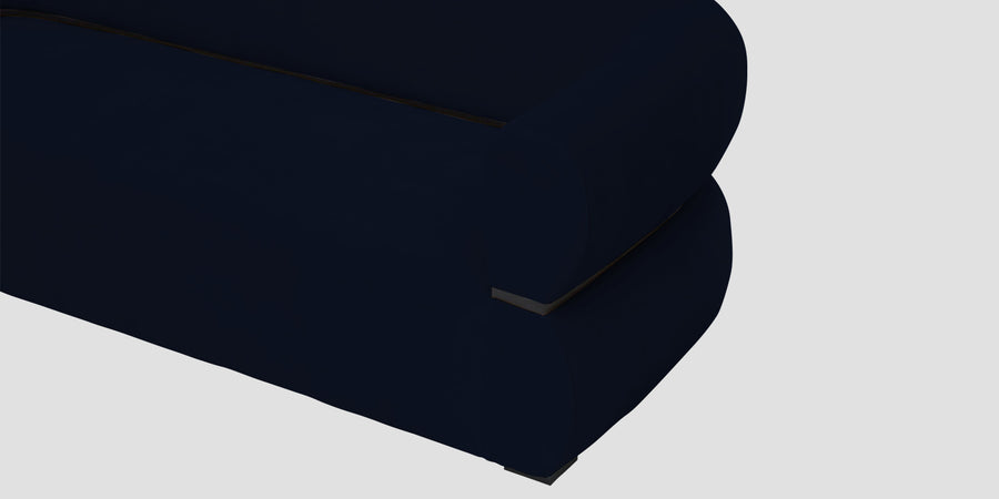 Kula Velvet 3 Seater Sofa In Dark Blue Colour - Febonic Living