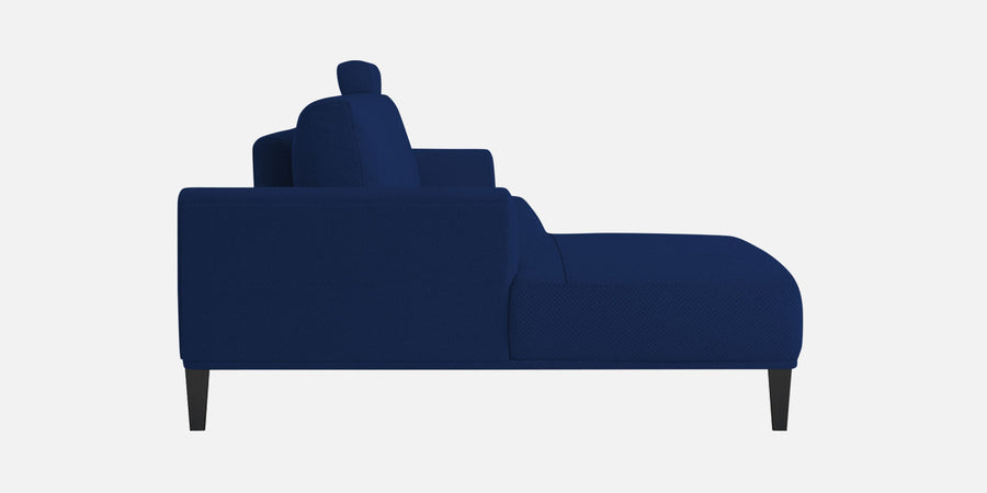 Como Fabric Rhs Sectional Sofa 3 Lounger In Royal Blue Colour - Febonic Living