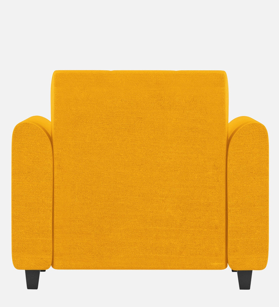 Denmark Fabric 1 Seater Sofa In Bold Yellow Colour - Febonic Living