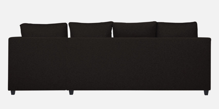 Nebula Fabric Lhs Sectional Sofa 3 Lounger In Cara Brown Colour - Febonic Living
