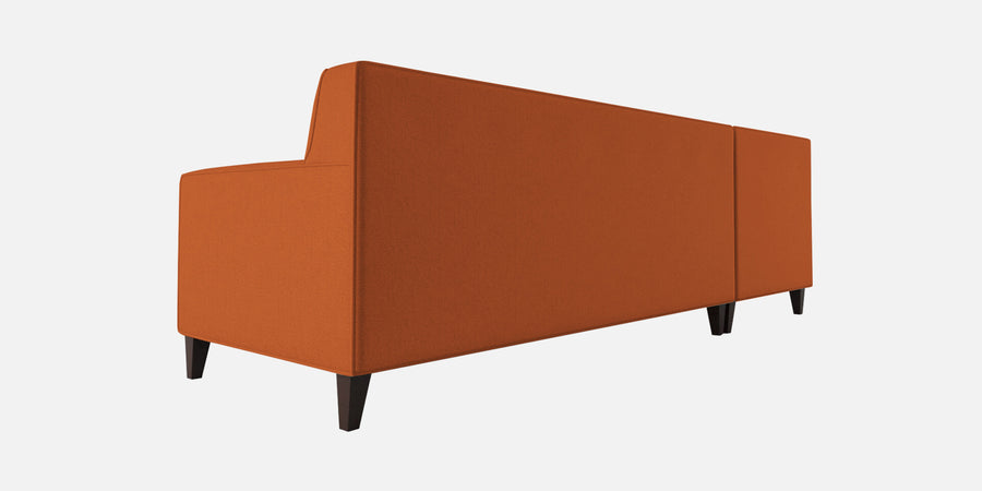 Miller Fabric Rhs Sectional Sofa 3 Lounger In Vivid Orange Colour - Febonic Living