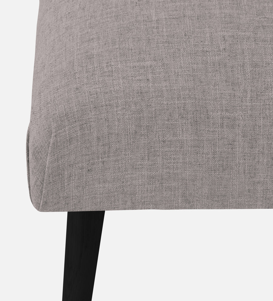 Adon Velvet Bench In Pearl Grey Colour - Febonic Living