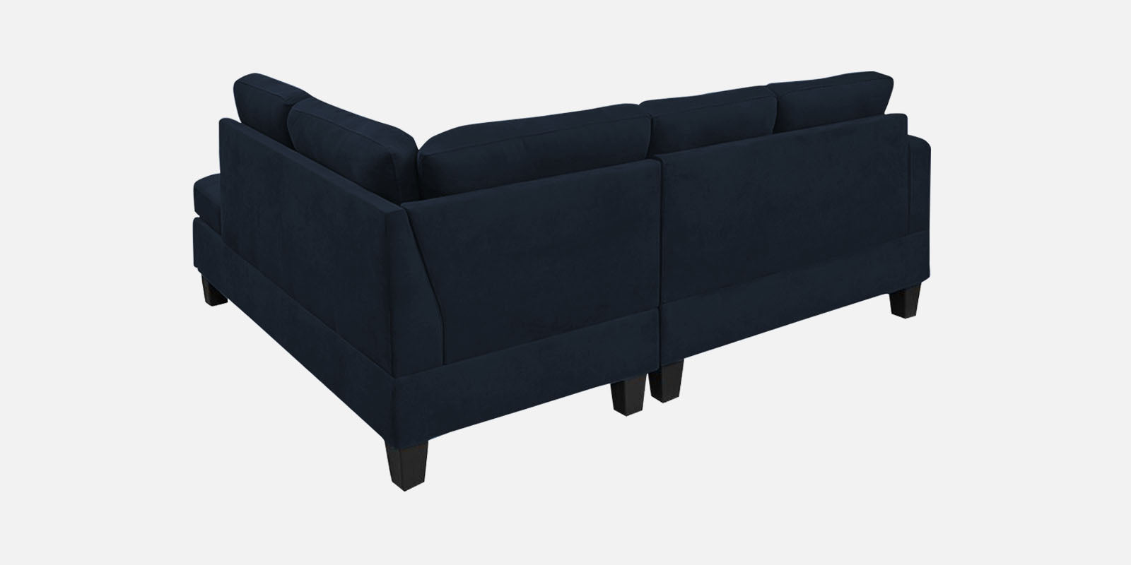 Thomas Fabric LHS Sectional Sofa (2+Lounger) in Denim Blue Colour