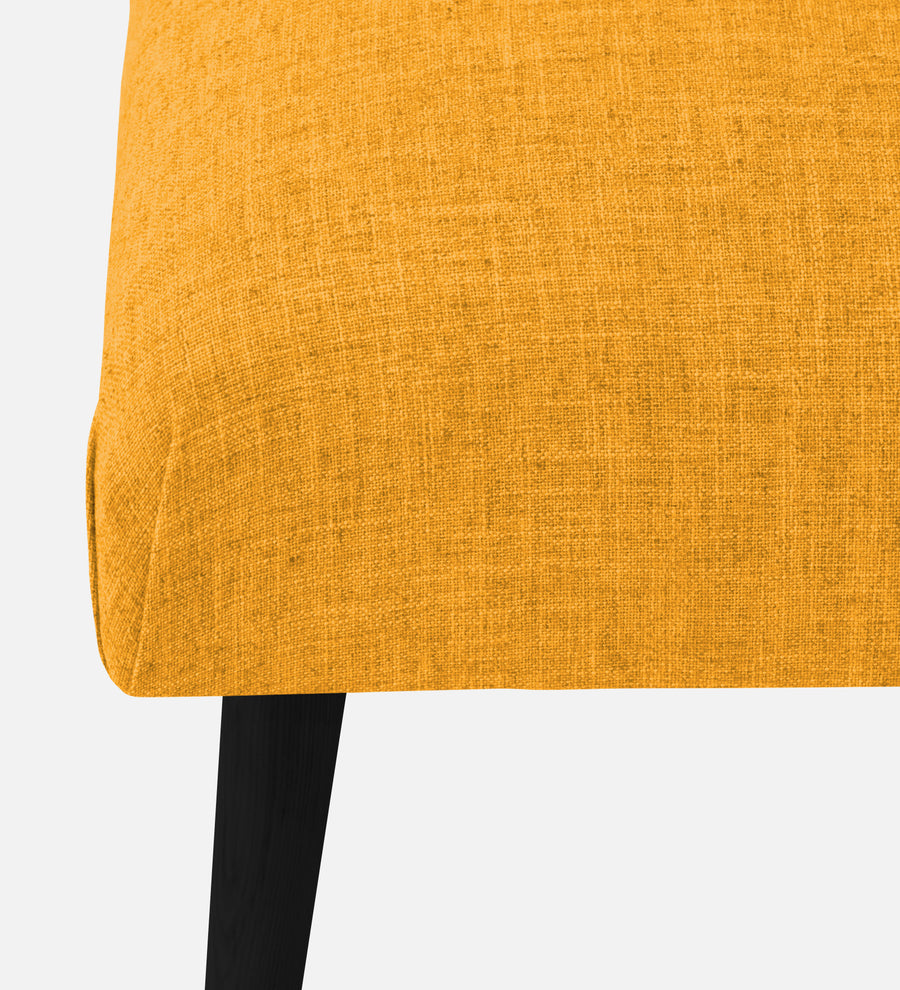 Adon Velvet Bench In Safforn Yellow Colour - Febonic Living
