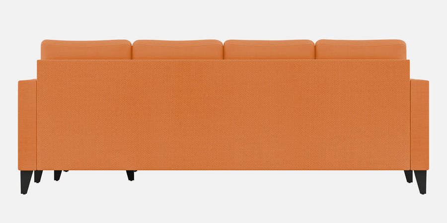 Nori Fabric Lhs Sectional Sofa 3 Lounger In Dark Orange Colour - Febonic Living