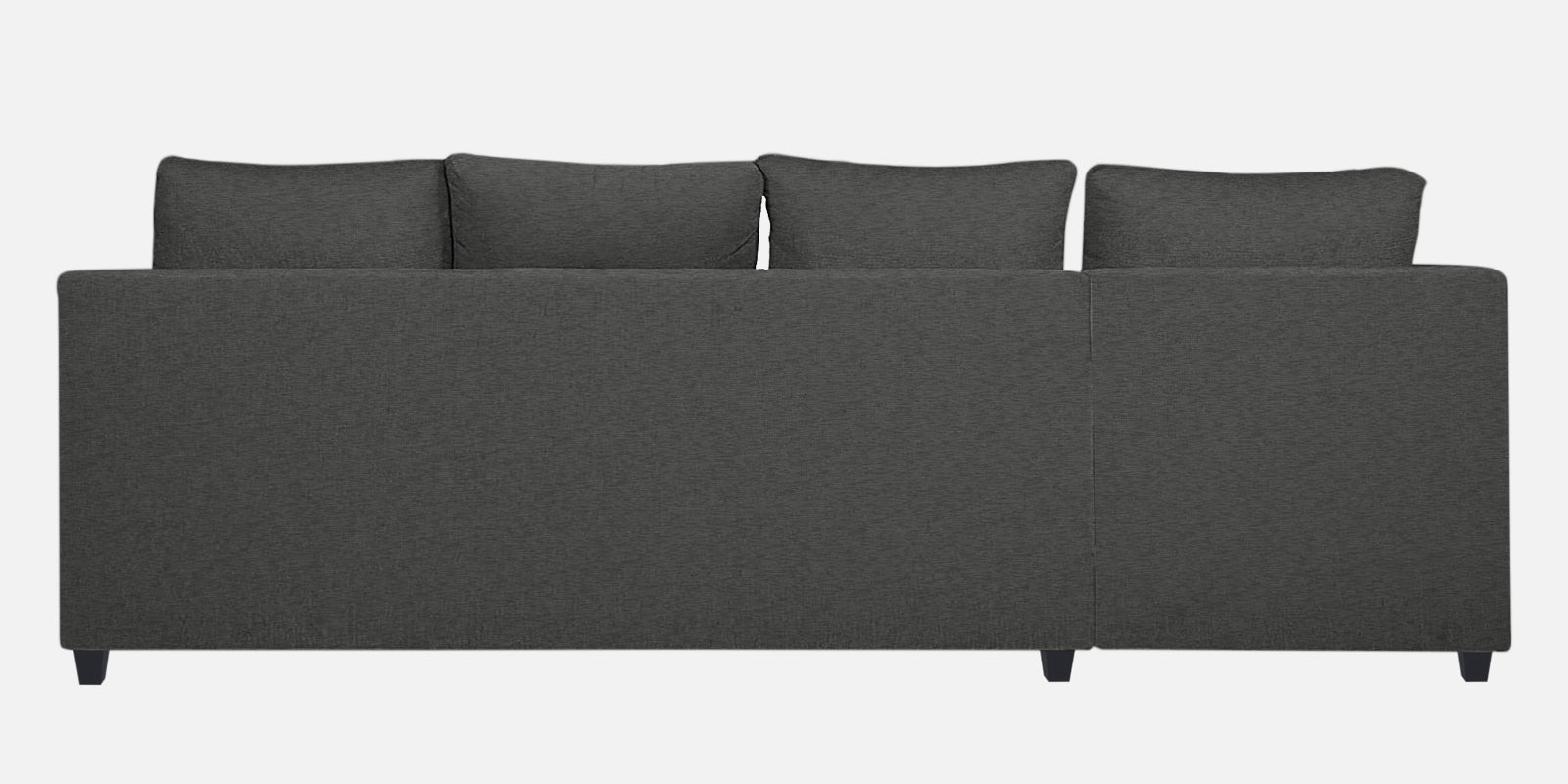 Nebula Fabric RHS Sectional Sofa (3+Lounger) in Charcoal Grey Colour