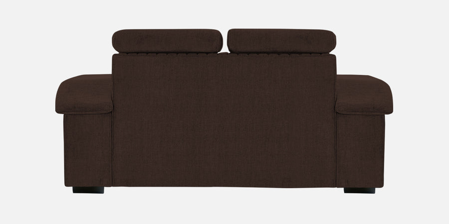 Draco Fabric 2 Seater Sofa In Coffee Brown Colour - Febonic Living