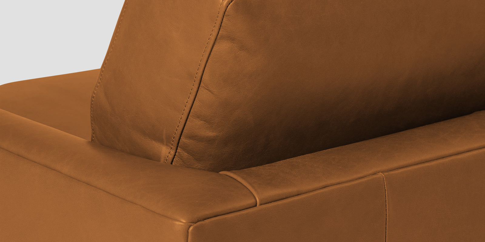 Sterio Leatherette 2 Seater Sofa In Cinnamon Brown Colour - Febonic Living