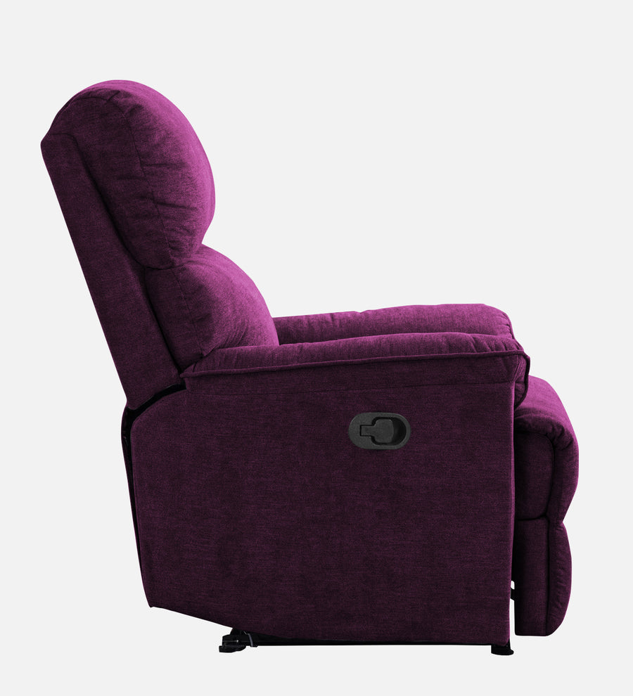 Abby Fabric 1 Seater Motorized Recliner In Greek Purple Colour - Febonic Living