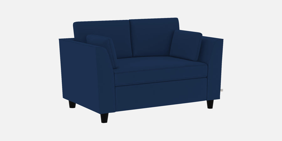 Bristo Velvet 2 Seater Sofa In Imperial Blue Colour With Storage - Febonic Living