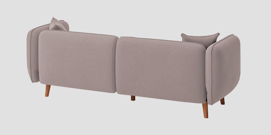Reva Fabric 3 Seater Sofa In Almond Beige Colour - Febonic Living