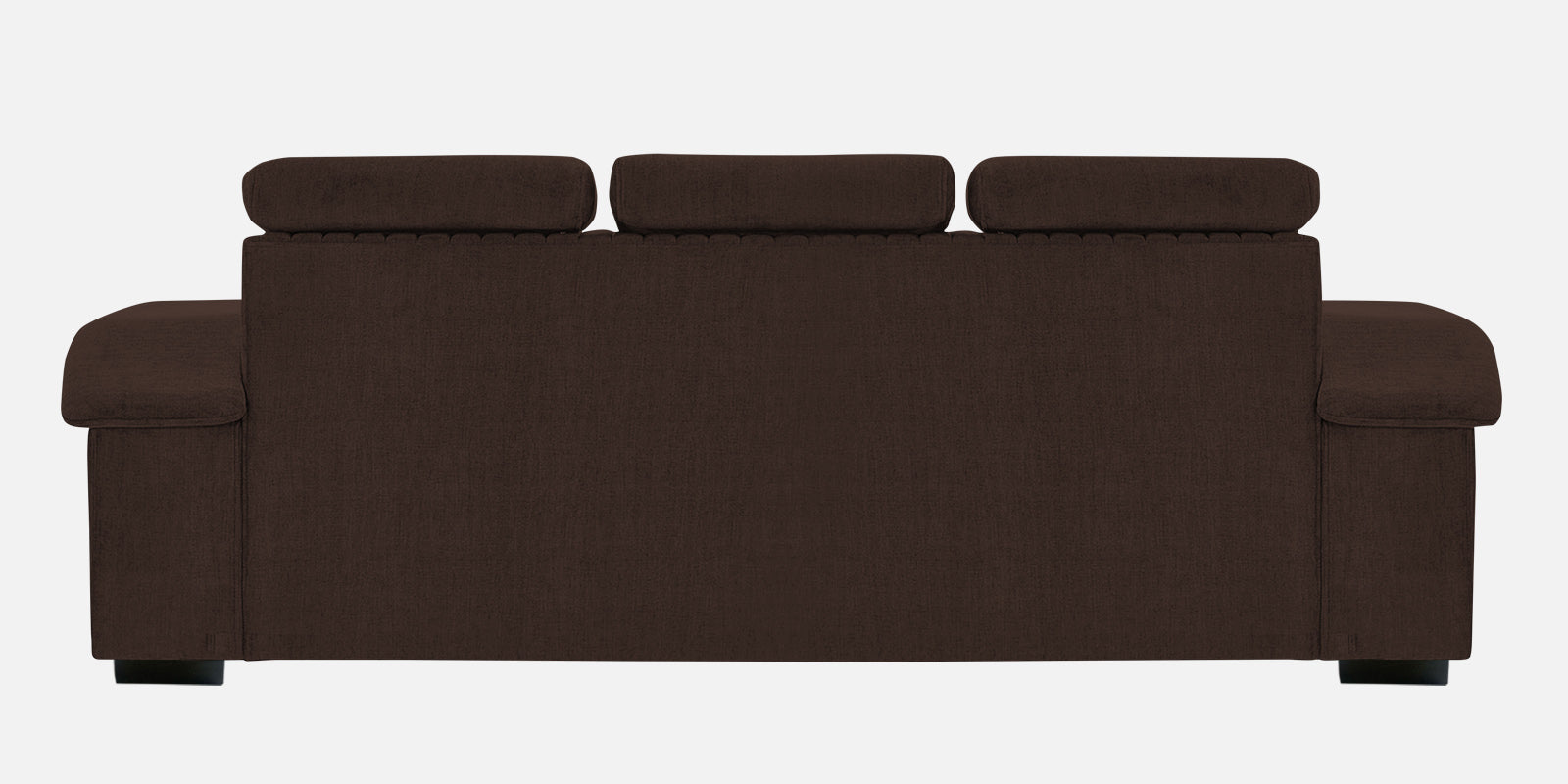 Draco Fabric 3 Seater Sofa In Coffee Brown Colour - Febonic Living