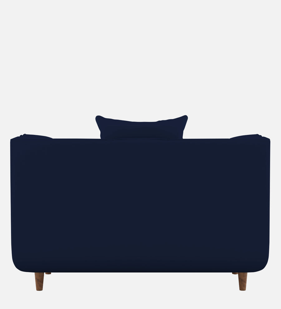 Sumo Velvet 1 Seater Sofa In Indigo Blue Colour - Febonic Living