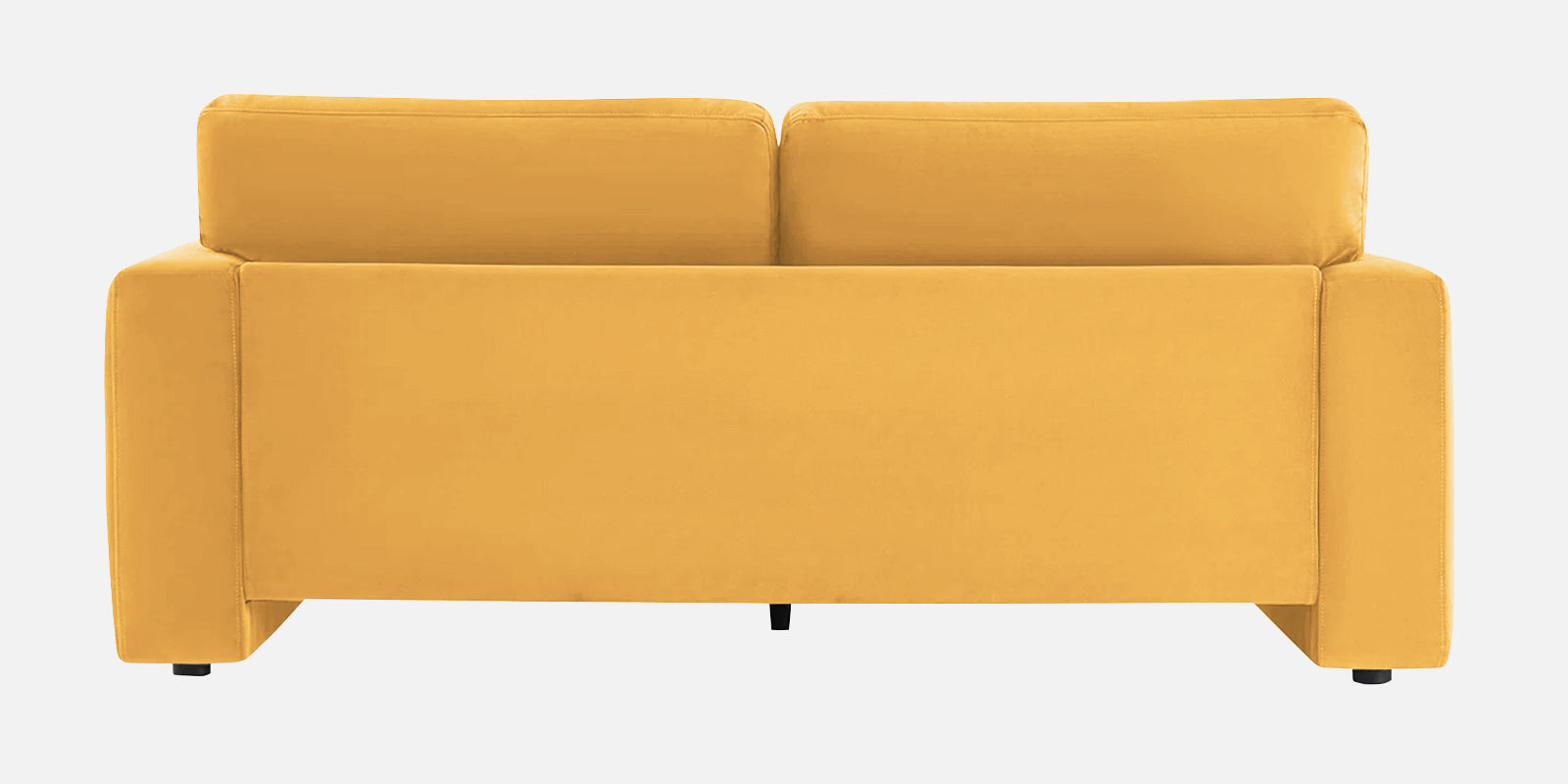 Kosta Velvet 2 Seater Sofa in Turmeric Yellow Colour