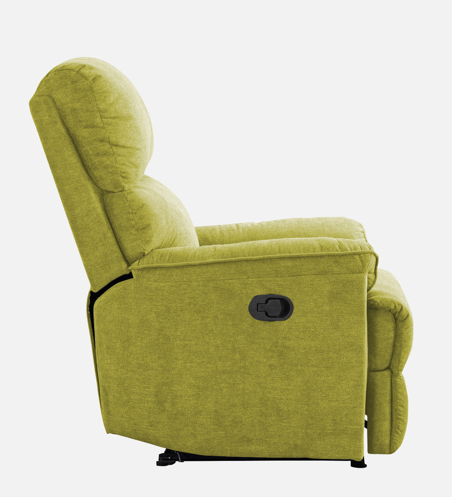 Abby Fabric 1 Seater Motorized Recliner In Parrot Green Colour - Febonic Living