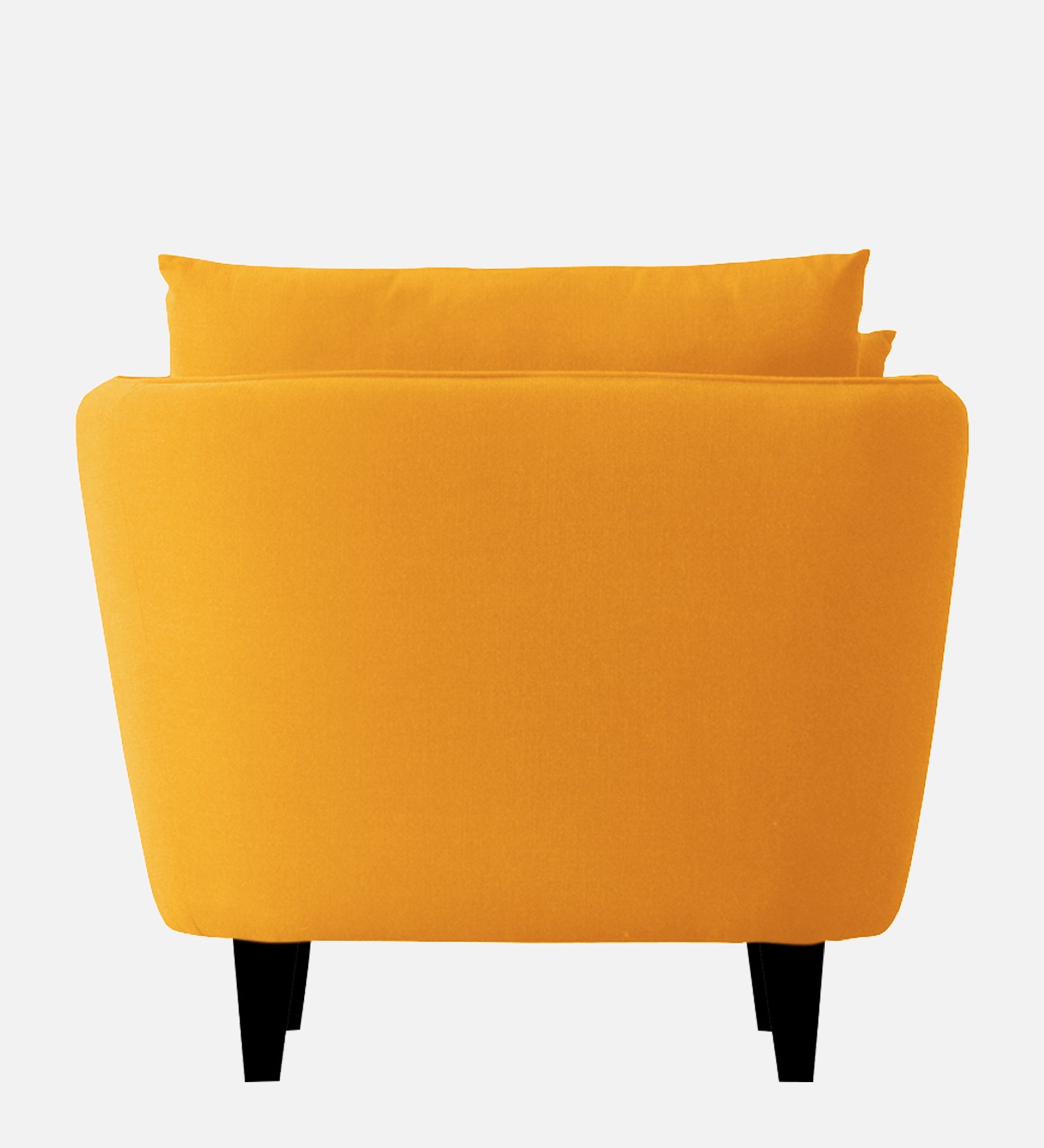 Norway Velvet 1 Seater Sofa In Safforn Yellow Colour