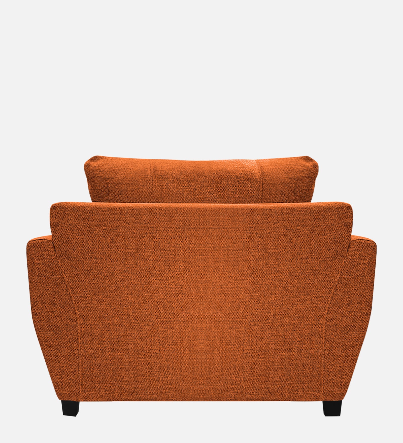 Mario Fabric 1 Seater Sofa in Vivid Orange Colour