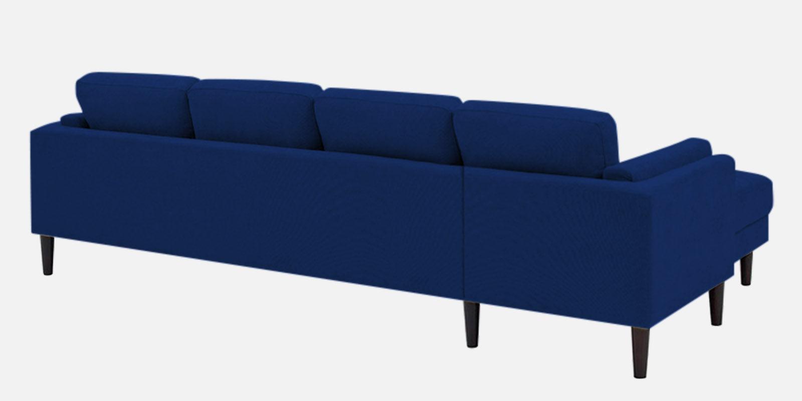 Creata Fabric RHS Sectional Sofa (3+Lounger) in Royal Blue Colour by Febonic