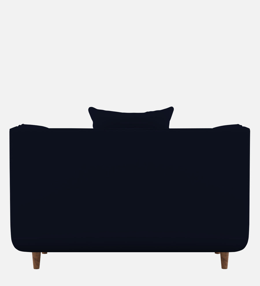 Sumo Velvet 1 Seater Sofa In Dark Blue Colour - Febonic Living