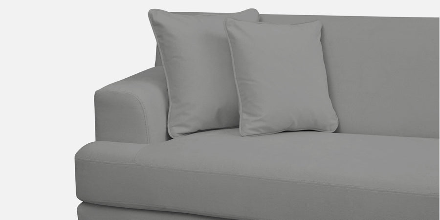Woody Fabric Rhs Sectional Sofa 3 Lounger In Smoke Grey Colour - Febonic Living