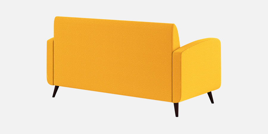 Wiki Velvet 3 Seater Sofa In Safforn Yellow Colour - Febonic Living