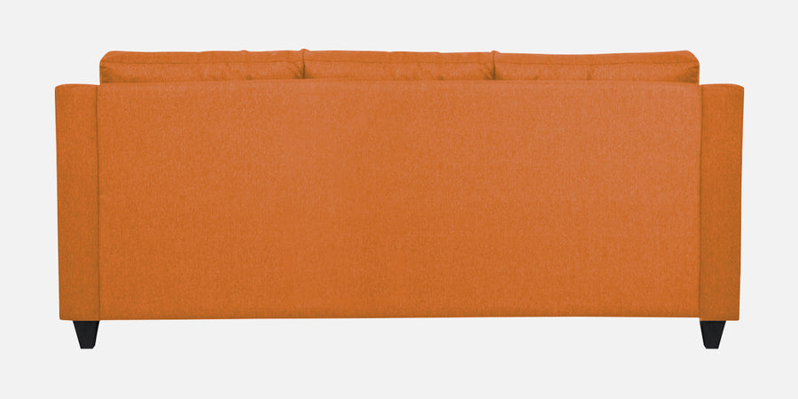 Welly Fabric 3 Seater Sofa In Dark Orange Colour - Febonic Living