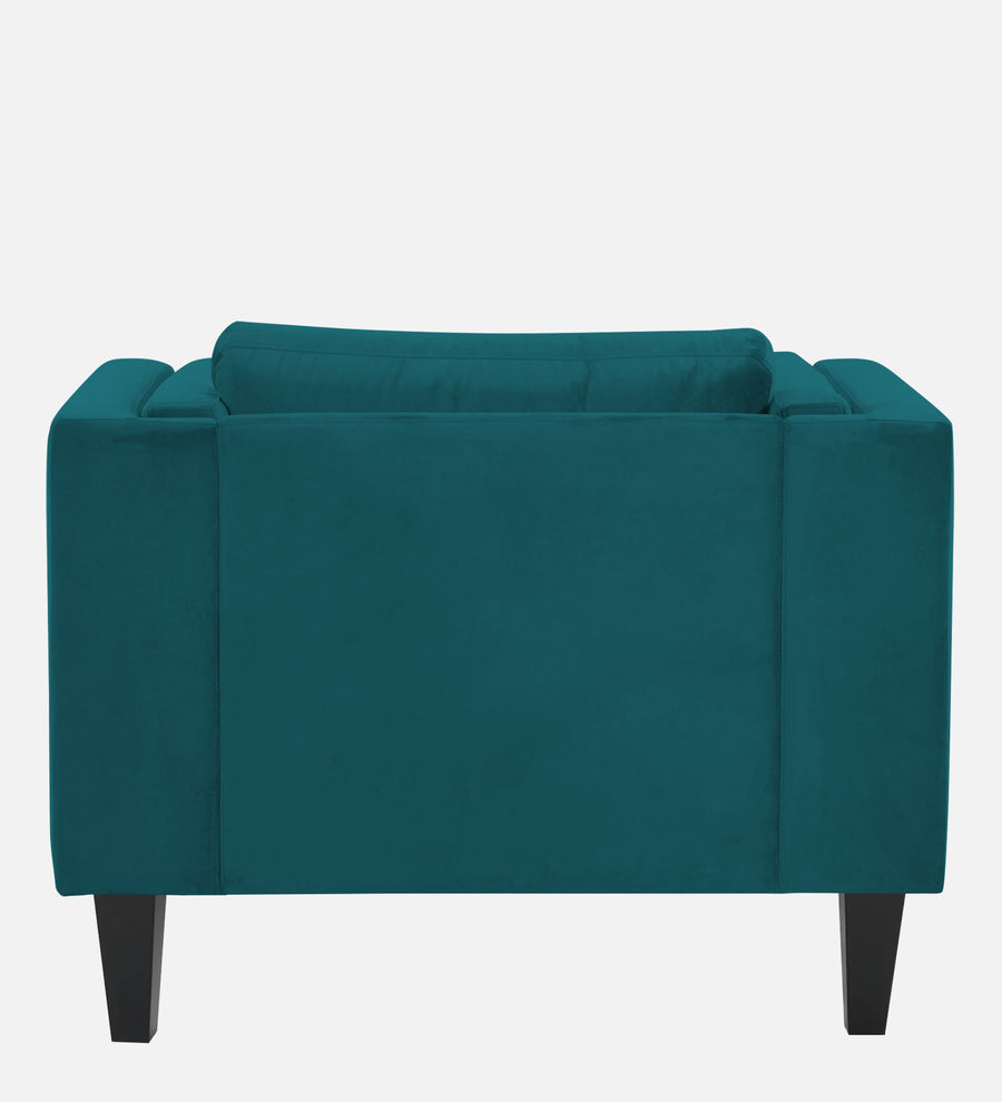 Jasper Velvet 1 Seater Sofa In Pine Green Colour - Febonic Living