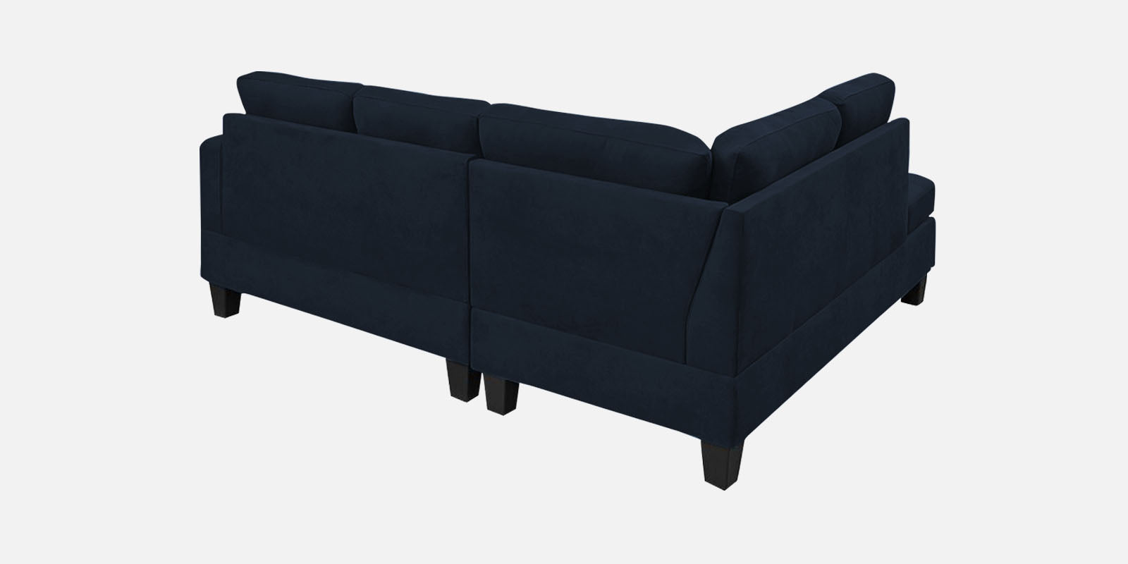 Thomas Fabric RHS Sectional Sofa (2+Lounger) in Denim Blue Colour