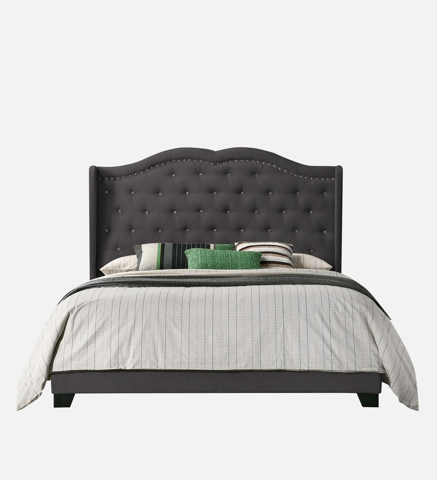 Blake Fabric Upholstered King Size Bed In Maba Grey Colour - Febonic Living