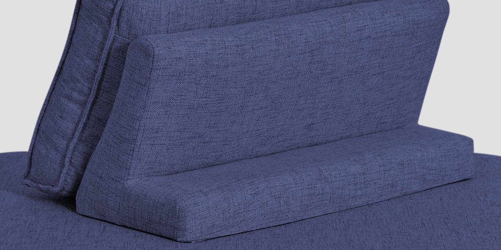 Hiver Fabric Day Bed Sofa In Slate Blue Colour With Back Rest - Febonic Living