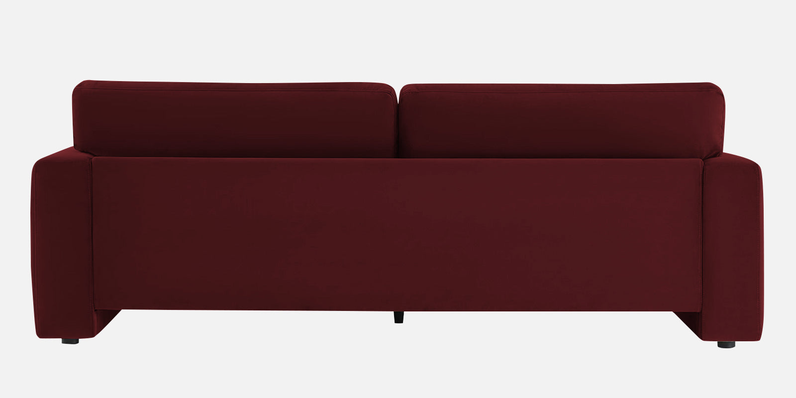 Kosta Velvet 3 Seater Sofa in Dark Maroon Colour