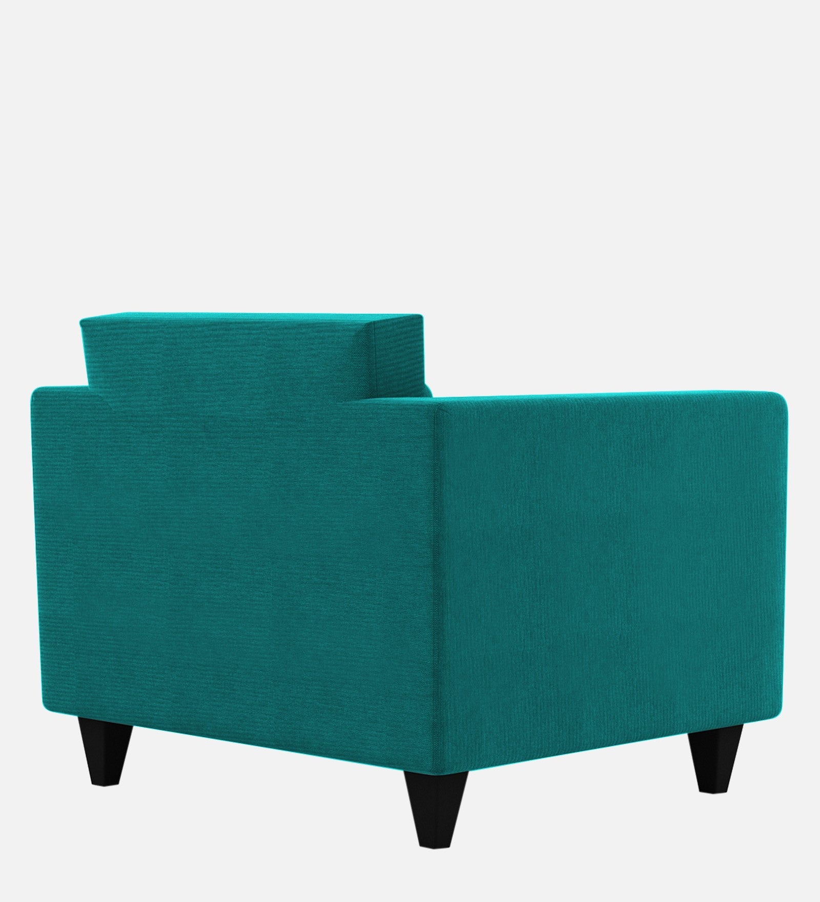 Nipul Fabric 1 Seater Sofa in Sea Green Colour