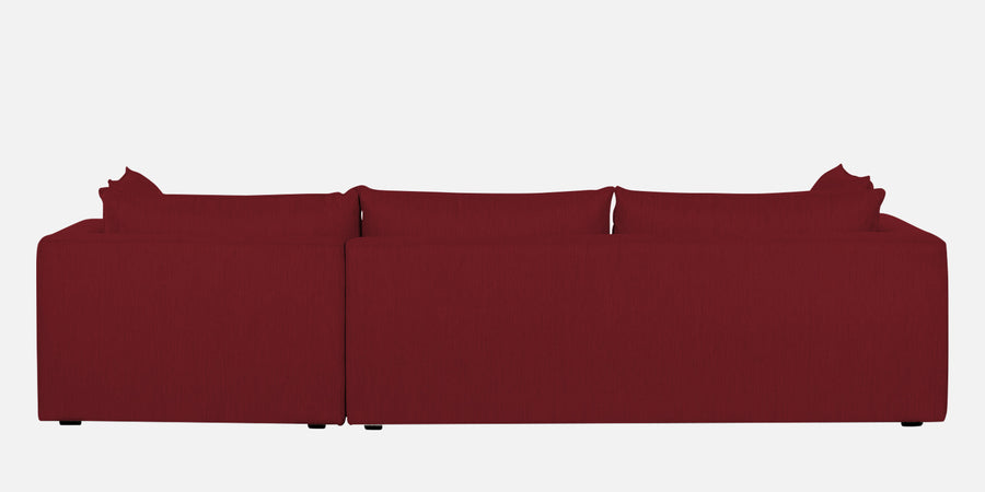 Ziggy Fabric Rhs Sectional Sofa 3 Lounger In Chilli Red Colour - Febonic Living