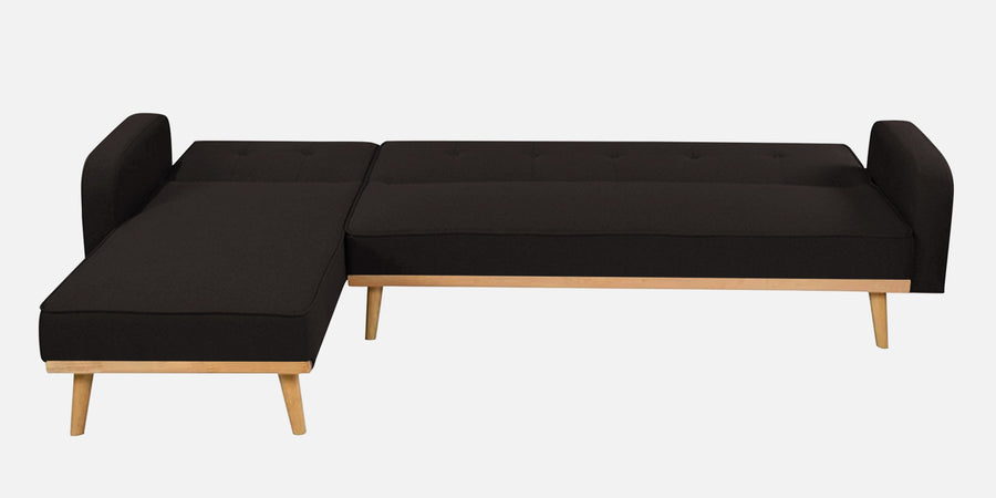 Zuno Fabric Rhs Convertible Sofa Cum Bed In Cara Brown Colour - Febonic Living