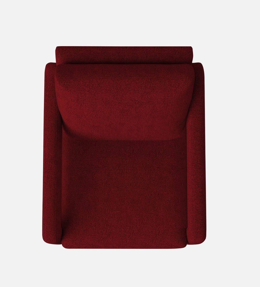 Olsen Fabric Arm Chair In Blood Maroon Colour - Febonic Living