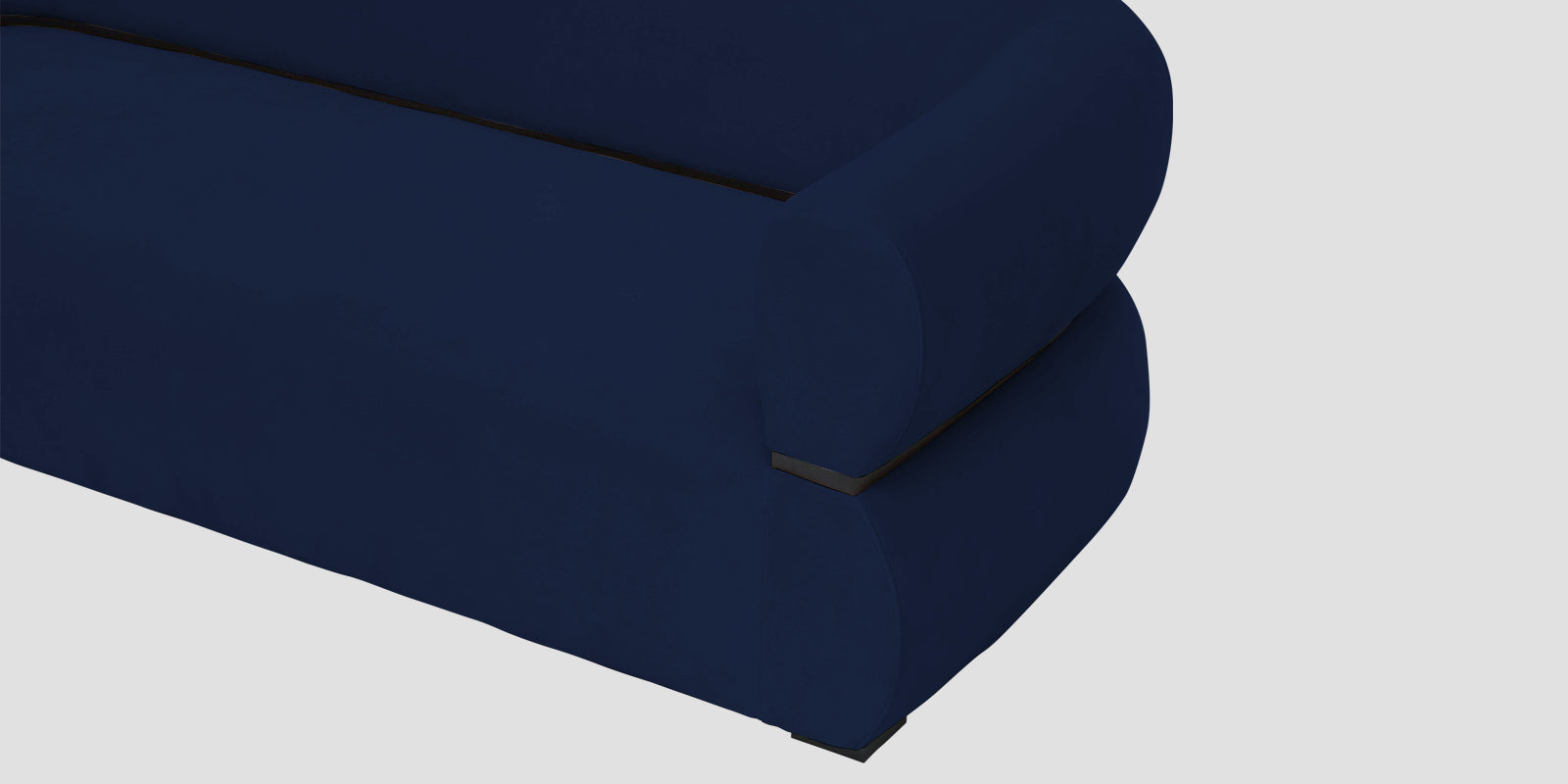 Kula Velvet 2 Seater Sofa In Indigo Blue Colour