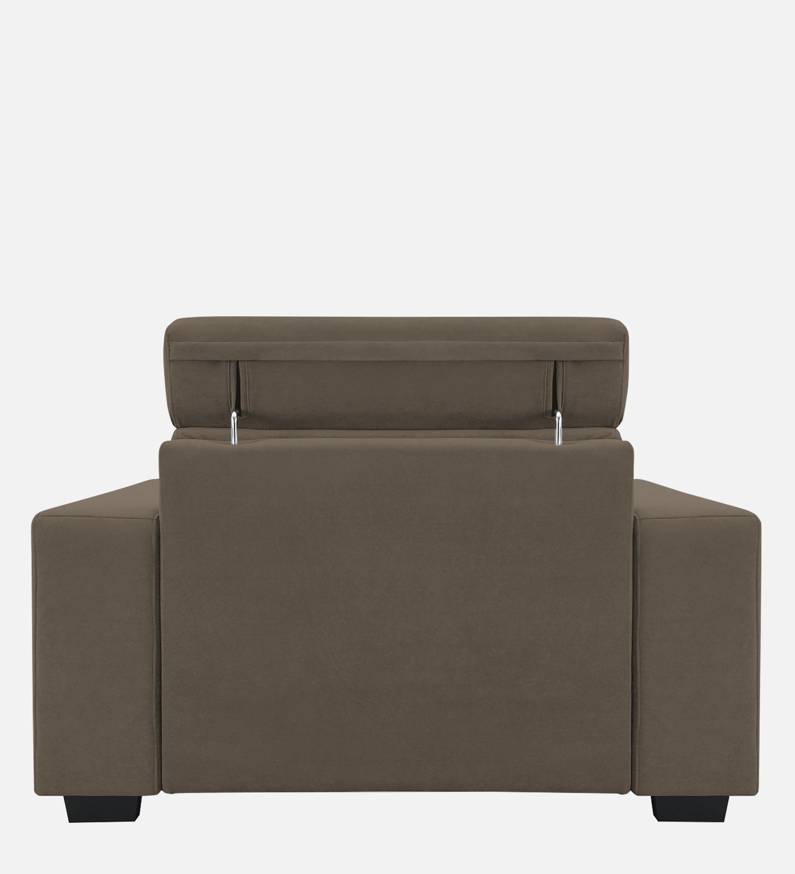 Hiro Fabric 1 Seater Sofa In  Broco Dust Colour - Febonic Living